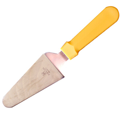 

Three pizza blade stainless steel cake shovel orange plastic handle SN4875