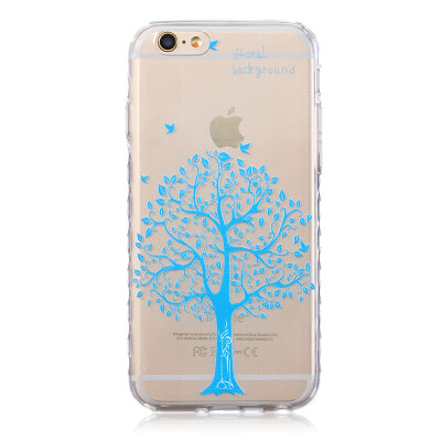 

Blue tree Pattern Soft Thin TPU Rubber Silicone Gel Case Cover for IPHONE 66S