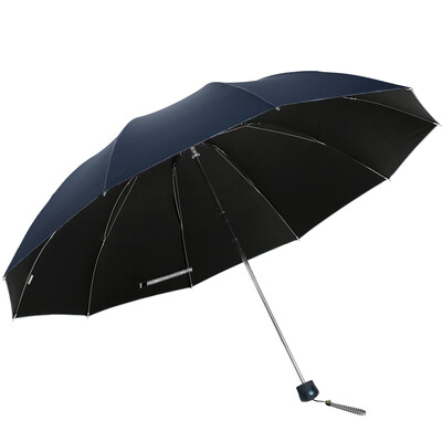 

Paradise umbrella black rubber reinforced reinforcement three fold sunny umbrella 33188E possession of cyan