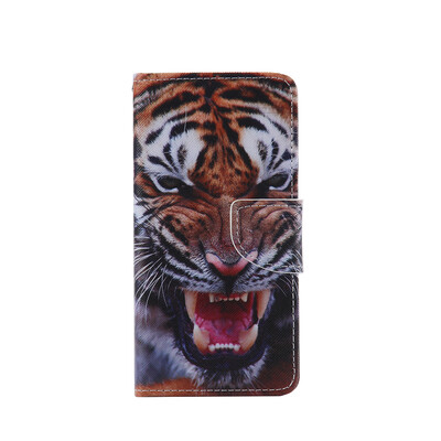 

Tiger Design PU Leather Flip Cover Wallet Card Holder Case for LG G5
