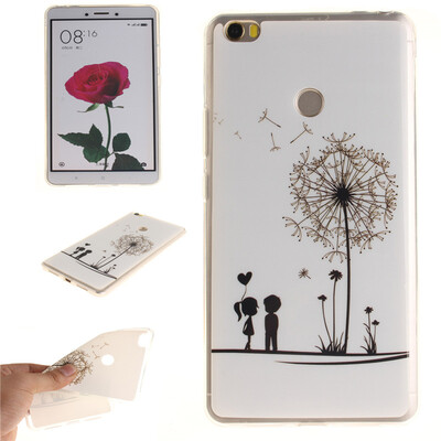 

Lovers&dandelion Pattern Soft Thin TPU Rubber Silicone Gel Case Cover for XIAOMI Mi Max