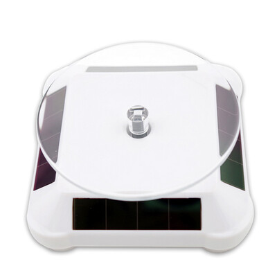 

New Solar Showcase 360 Turntable Rotating Jewelry Watch Ring Display Stand