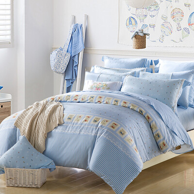 

Meng Jie home textiles produced MINI MEE bedding sets cotton printing four sets of children&39s bed sheets cover sweetheart playground blue 15 m bed 200 230cm