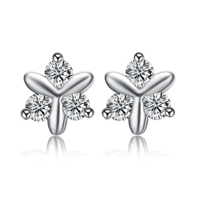 

Seven Seasons (SEVEN DEGREE) S925 Tremella Nail Female Triangle Smoothing Zircon Earrings Simple Japanese and Korean Wind Silver Earrings Festival Gifts