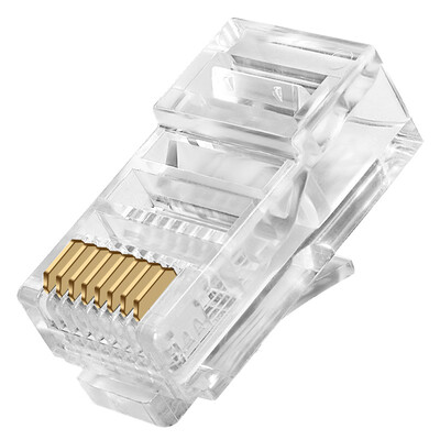 

CNCOB CN-1001-8P4C гальванического кристалла голова 8P четырехъядерной сеть мониторинг выделенного кабель 4 проекта линкера кристалл голова 100 / коробка