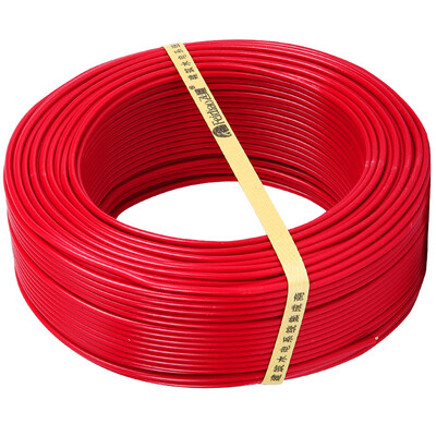 

Feidiao feidiao wire&cable BVR25 square national standard household copper wire single-core multi-strand cord 50 meters red FireWire
