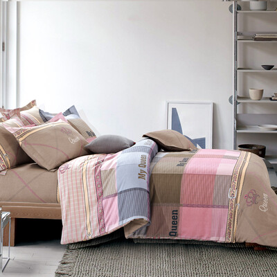 

Langsha bedding home textiles four sets of cotton cotton twill printing wedding suite bed sheets quilt pillow bed bedding different feelings 15-18 m bed general quilt 200 230cm