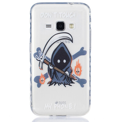 

Grim Reaper Pattern Soft Thin TPU Rubber Silicone Gel Case Cover for SAMSUNG Galaxy J1 2016/J120F