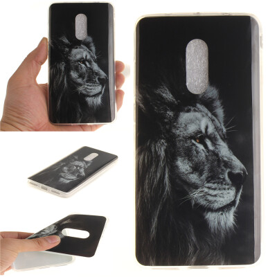 

Black lion Pattern Soft Thin TPU Rubber Silicone Gel Case Cover for Xiaomi Redmi Note 4X