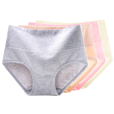 

MEIYATING 4 pack women high-waist cotton crotch Panties