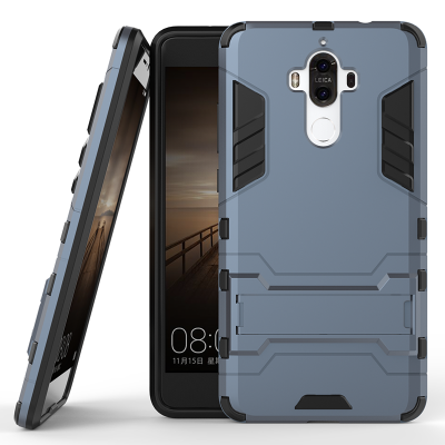 

Dark blue Slim Robot Armor Kickstand Shockproof Hard Rugged Rubber Back Case For HUAWEI Mate 9