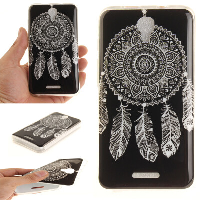 

Black wind chimes Pattern Soft Thin TPU Rubber Silicone Gel Case Cover for ALCATEL PIXI 4 5.0