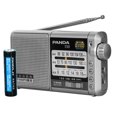 

Panda (PANDA) T-01 трехдиапазонная MP3-карта перезаряжаемый переносной пожилой полупроводник (серебро)