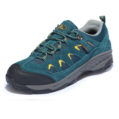 

THE FIRST OUTDOOR hiking shoes full palm air cushion low to help wear breathable cross-country running shoes 084089 female models ink green 37 yards