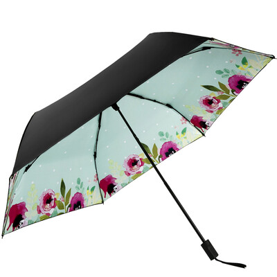 

Paradise Umbrella UPF50 Cracked Vinyl Carbon Fiber Triangle Ultra Light Sun umbrella Umbrella 31816E Figure Green