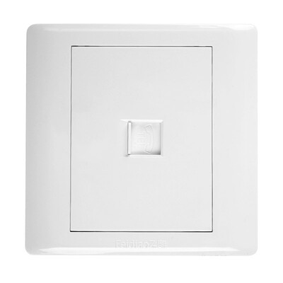 

Feidiao (feidiao) switch socket panel a four-core wall phone socket phone line socket 86 A3 Jia Run white