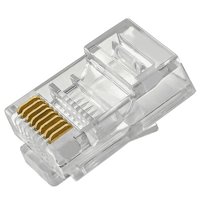 

Akihabara (CHOSEAL) ультра-5 кристалл головка позолоченный RJ45 проект кристалл головка 8P8C сетевой разъем для сетевого кабеля 100 QS905Z100H