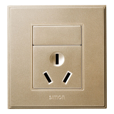 

Simon SIMON switch socket 56C series 16A three hole socket V51681BY-02 champagne gold