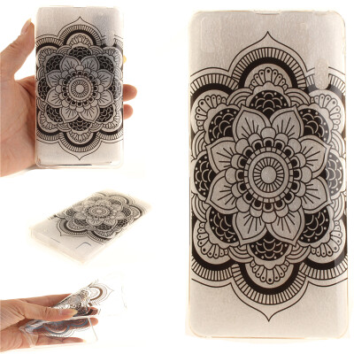 

Black sun flower Pattern Soft Thin TPU Rubber Silicone Gel Case Cover for Lenovo K3 Note/A7000