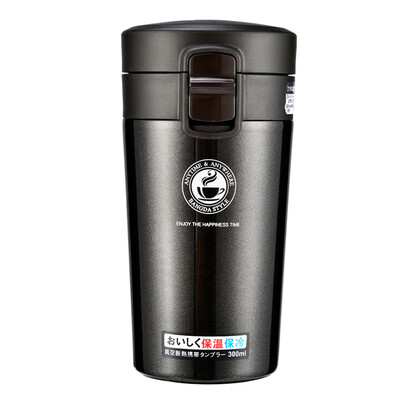

Bangda stainless steel winter warm series of insulation cups coffee cups couple cups office cups black 300ml
