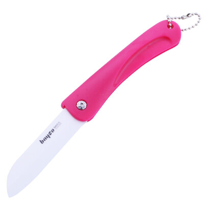 

Bayer BAYCO fruit knife 3-inch folding peeler portable ceramic knife rose red BD8003