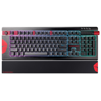 

Тор (ThundeRobot) Revelation чай оси механической клавиатуры K85T Вишневый RGB Symphony PBT KEYCAP игровых клавиш клавиатуры 104