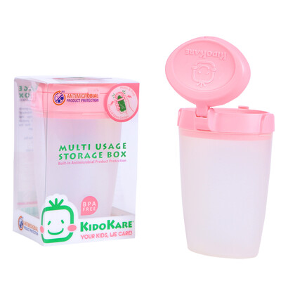

KIDOKARE Bite Bottle Storage Box Nipple Storage Box Multi-purpose Storage Box Large Capacity Pink KK-02