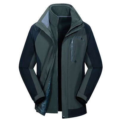 

Antarctic (Nanjiren) outdoor couple models Jackets triple burner jacket fleece warm two sets of men models 16064NJ1618 army green