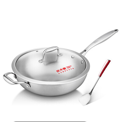 

Супермаркет] [Jingdong имперского приготовления пищи кастрюли без покрытия из нержавеющей стали 304 горшок приготовления 32см Yanguo масла плита с газовой плитой с открытой крышкой пламени общей WG14832