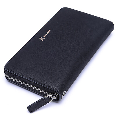 

Scarecrow Mexican Business Men's Leather Cowhide Handbag Men's Large Capacity Hand Bag Men's Wallets Single Handle MXC40172M-01 Black