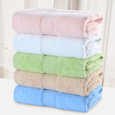 

【Jingdong Supermarket】 Yaguang towel home textiles cotton antibacterial plain color weak twist one meter sunshine towel 5 powder / brown / blue / green / white 100g / Article 34 * 76cm /