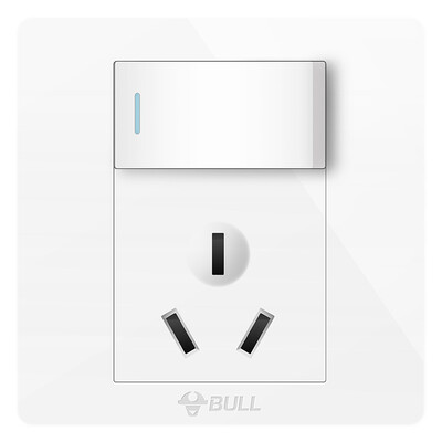 

Выключатель Bull (BULL) G07 серия 16A с высокой мощностью с разъемом 86 типа панель G07E204A белый