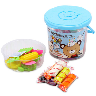 

Deli 7025 Variety suit color clay rubber mud 24 colors color random hair