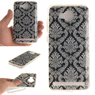 

Totem flowers Pattern Soft Thin TPU Rubber Silicone Gel Case Cover for HUAWEI Y3 II