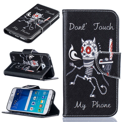 

Bone Design PU Leather Flip Cover Wallet Card Holder Case for SAMSUNG GALAXY S6 Edge