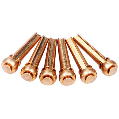 

6 Pcs Solid Brass Bridge Pins For Acoustic Guitar Strings Accessories DIY