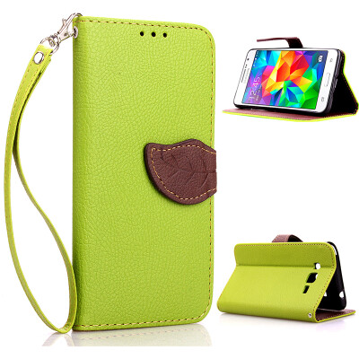 

Green Design PU Leather Flip Cover Wallet Card Holder Case for Samsung Galaxy AlphaG850