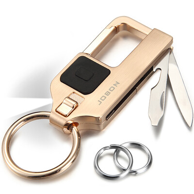 

Jingdong supermarket] JOBON Zhongbang key chain ring car key chain chain mother circle spring knife with a bottle opener waist hanging ZB-8735B