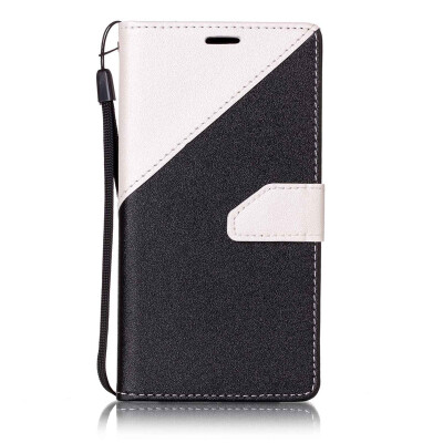 

Black + White Design PU Leather Wallet Case Classic Flip Cover with Stand Function and Credit Card Slot for SAMSUNG Galaxy J5