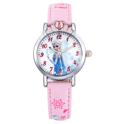 

Disney children's watch girl ice and snow odd school pupil watch Aisha princess luminous pointer watch girl quartz watch 54153L