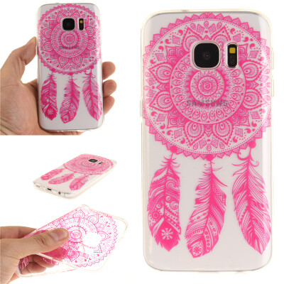 

Rose wind chimes Pattern Soft Thin TPU Rubber Silicone Gel Case Cover for SAMSUNG GALAXY S7