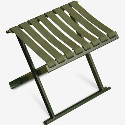 

【Jingdong Supermarket】 Huakai Star Stool Chair Casual Outdoor Portable Folding Chair Short Stool Mazar Army Green