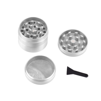 

New 4 pcs Zinc Metal Zinc Alloy Hand Crusher Herb Spice Pollen Grinder