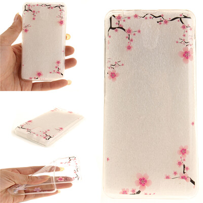 

Up&down plum blossom Pattern Soft Thin TPU Rubber Silicone Gel Case Cover for Lenovo A319