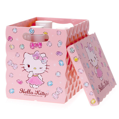 

Jingdong supermarket HELLO KITTY oversized desktop cosmetics storage box creative desktop finishing storage box KT1242