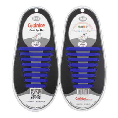 

1 Set/16pcs New Novelty No Tie Shoelaces Elastic Silicone Shoe Lace Unisex