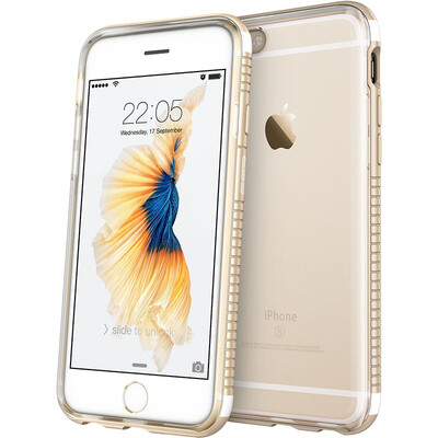 

Billion color ESR iPhone6 ​​plus phone shell iPhone6s plus protective cover metal frame silicone shatter-resistant shell Ya Bin times series - a cast - the color champagne gold