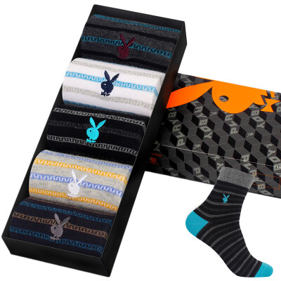 

Jingdong supermarket Playboy PLAYBOY 2697 men socks men socks cotton in the tube sports business leisure breathable men&39s cotton socks 5 double gift box white group multi-color