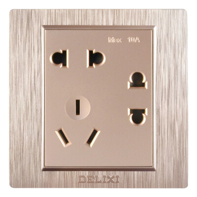 

Delixi (DELIXI) switch socket panel seven hole power outlet drawing purple series