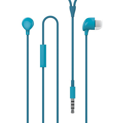 

Cool Coolpad original universal ear stereo cord with wheat headset C16 blue